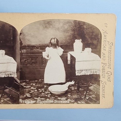 Victorian childhood stereoview - victorian,