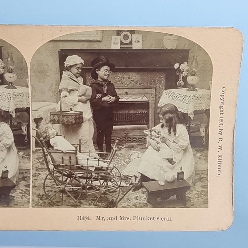 Victorian childhood stereoview - childhood,