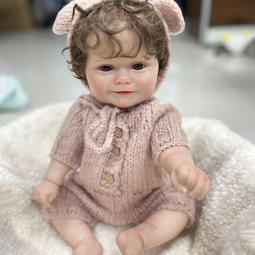Newborn baby doll - doll,